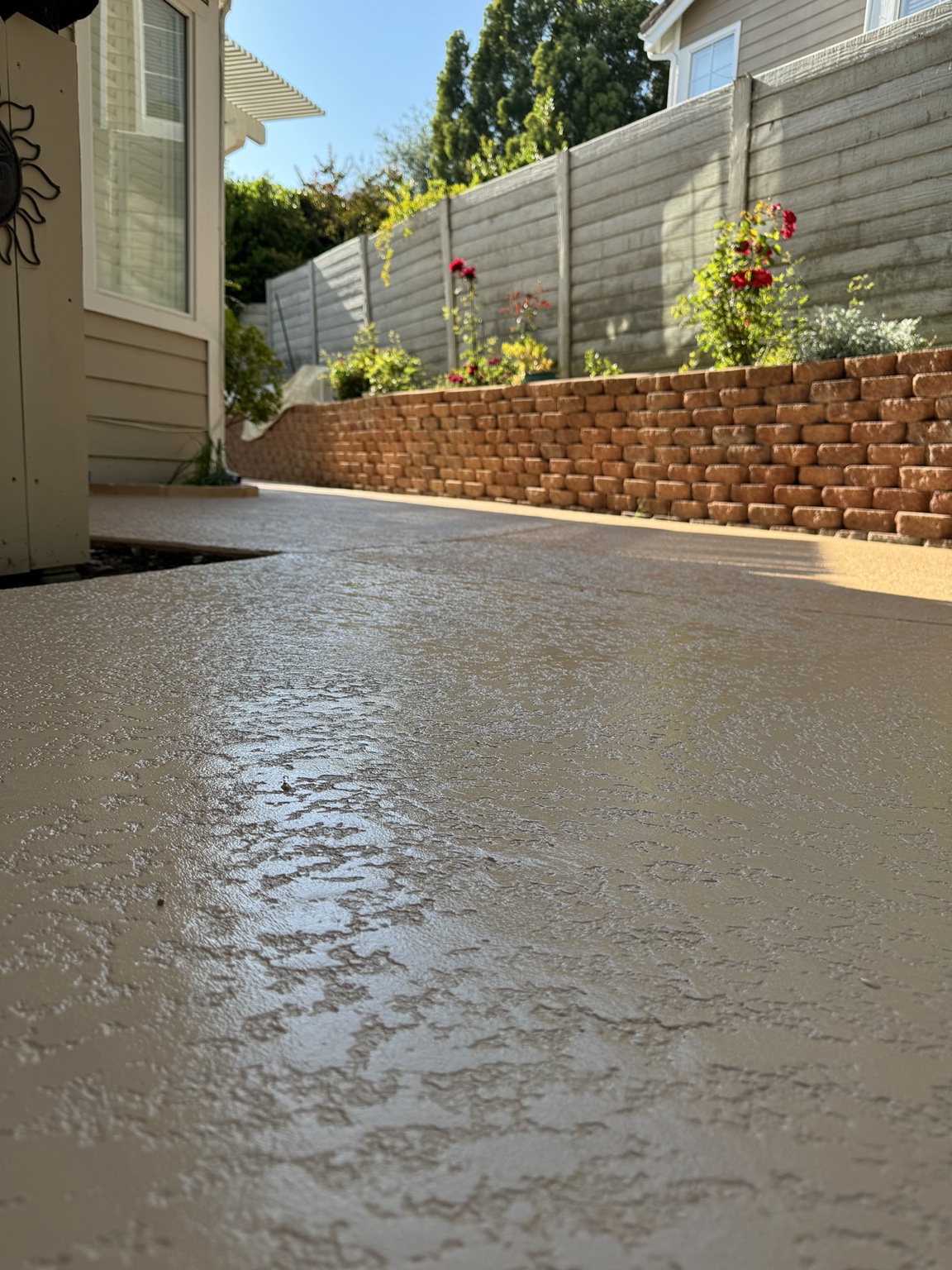 Concrete patio restoration